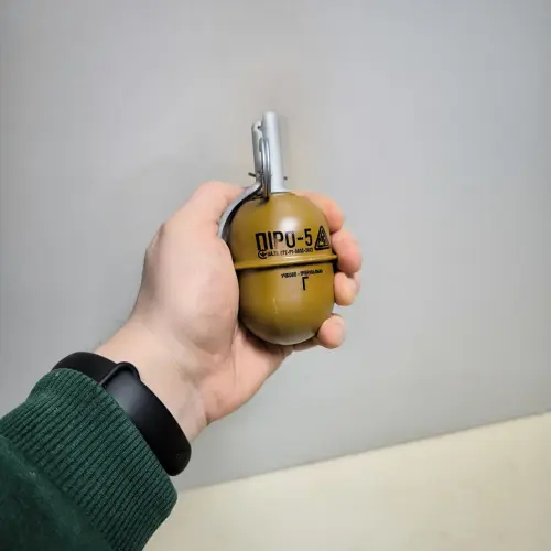Піро-5 Г граната учбова РГД-5 з активною чекою, 12 шт/ящ, Горох, Pyrosoft Піро-5 Г 12 шт Учбова
                    граната